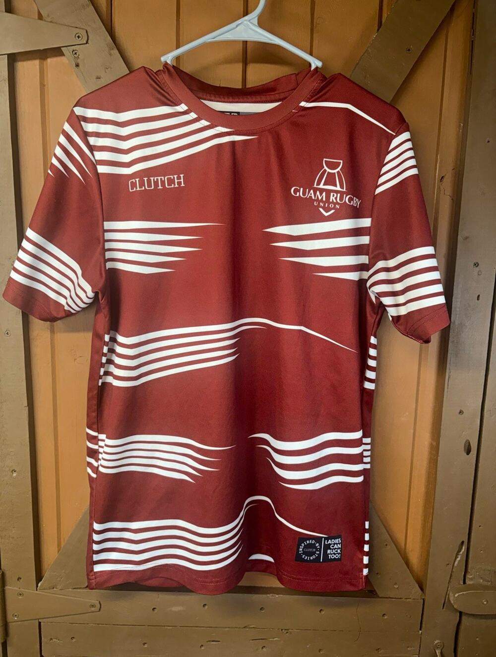 Guam Rugby Union Women’s Jersey Adult Small Clutch Untitled Sports Rugby Shirt